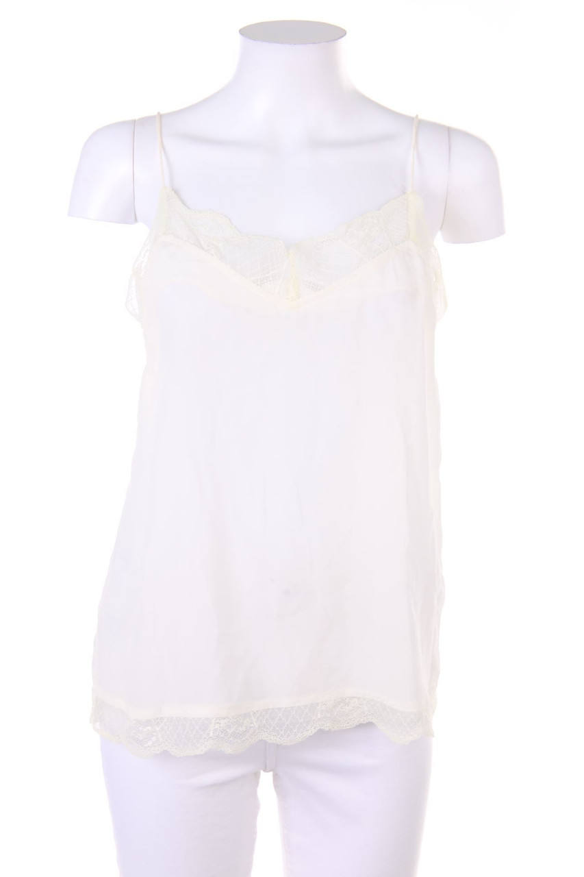 Custommade - Seiden-Top mit Spitze - D 36