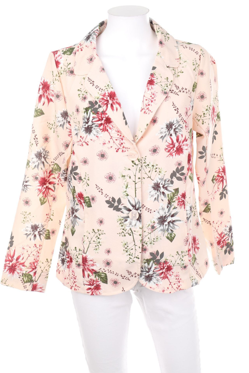 Ohne Label - Blazer mit Blumen-Print - D 38