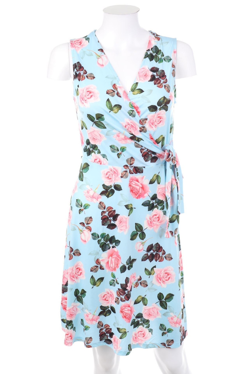 ANNA FIELD - Abendkleid aus Jersey in Wickel-Optik zum Knoten - S