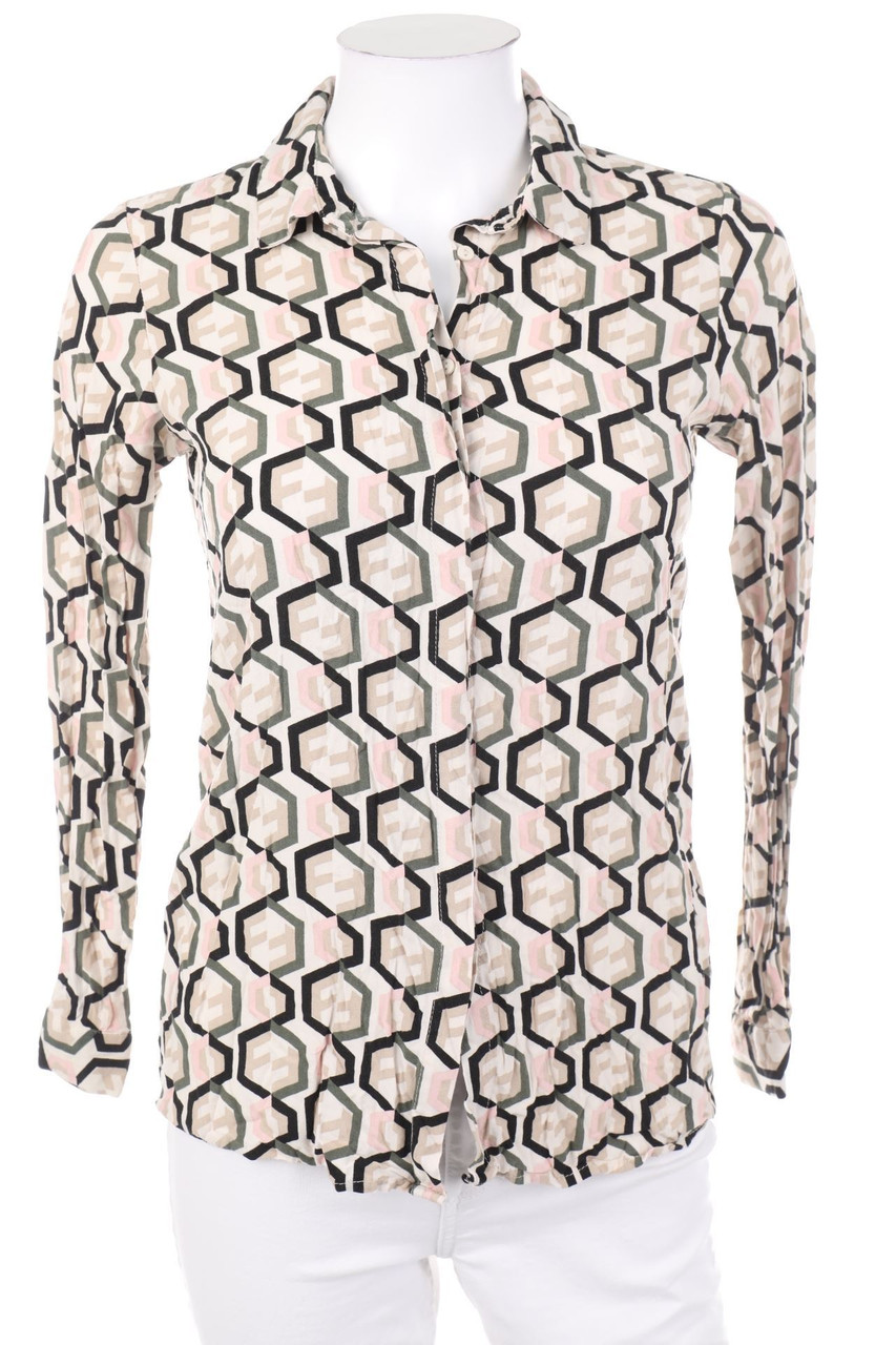 soyaconcept - Hemd-Bluse mit geometrischem Muster - XS