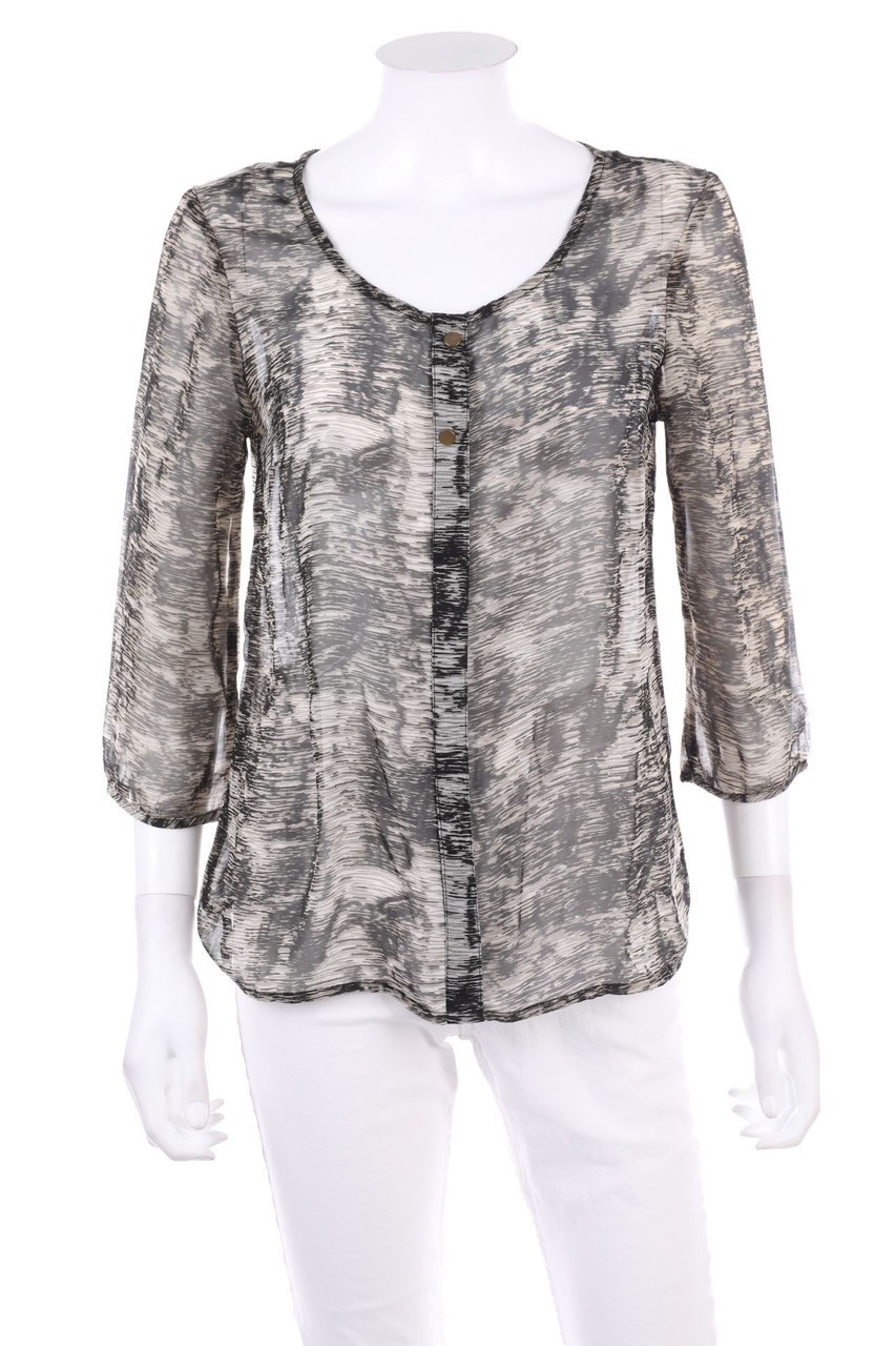 VERO MODA - Print-Bluse mit 3/4-Ärmel - M