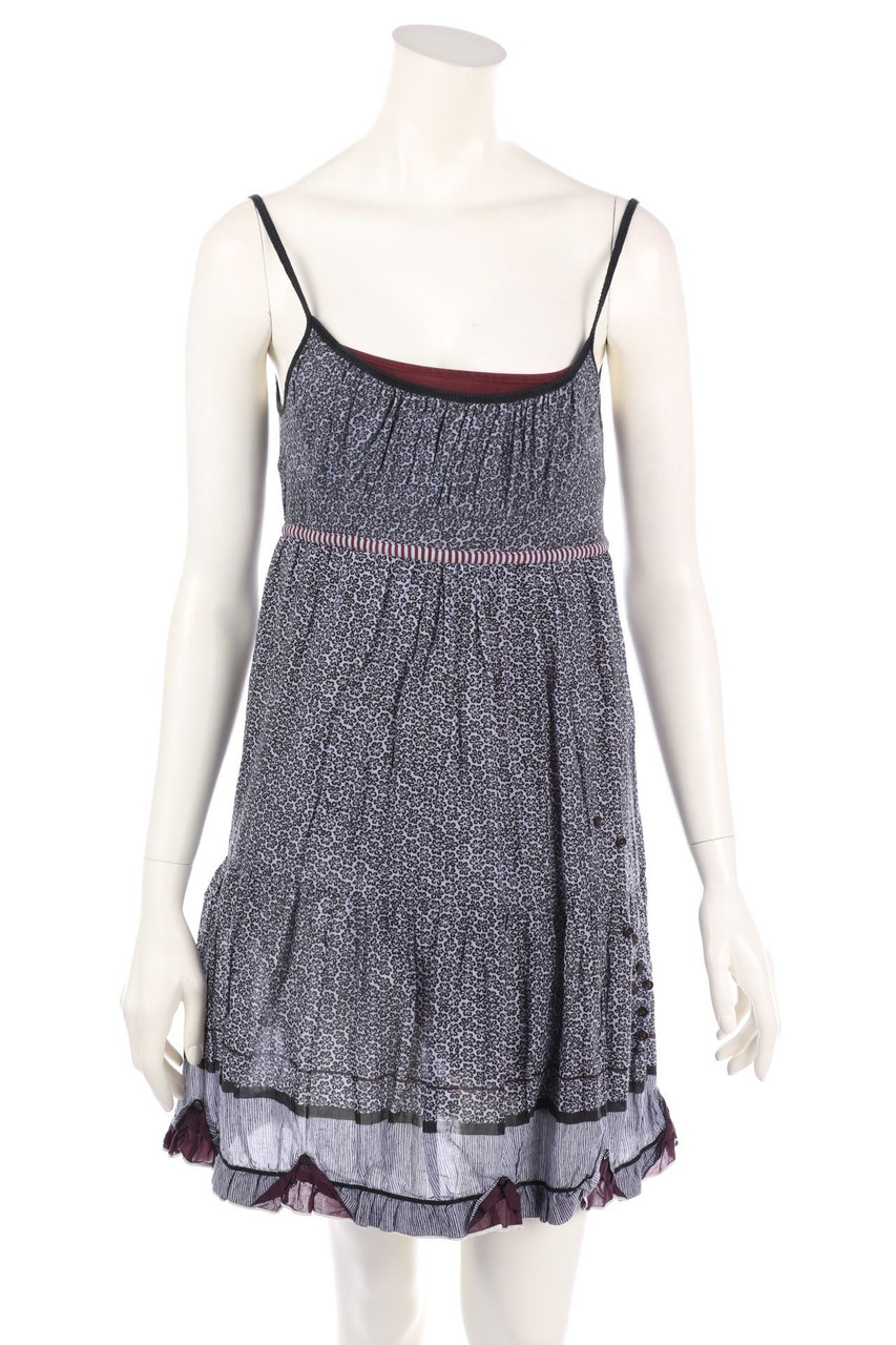 cop.copine - Träger-Kleid mit Raffungen - D 36