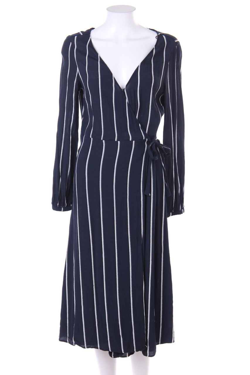 H&M - Midikleid in Wickel-Optik mit Schleife - D 36