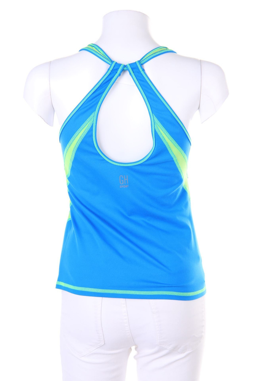 Abercrombie & Fitch - Neon-Sport Top mit Mesh-Einsatz - S