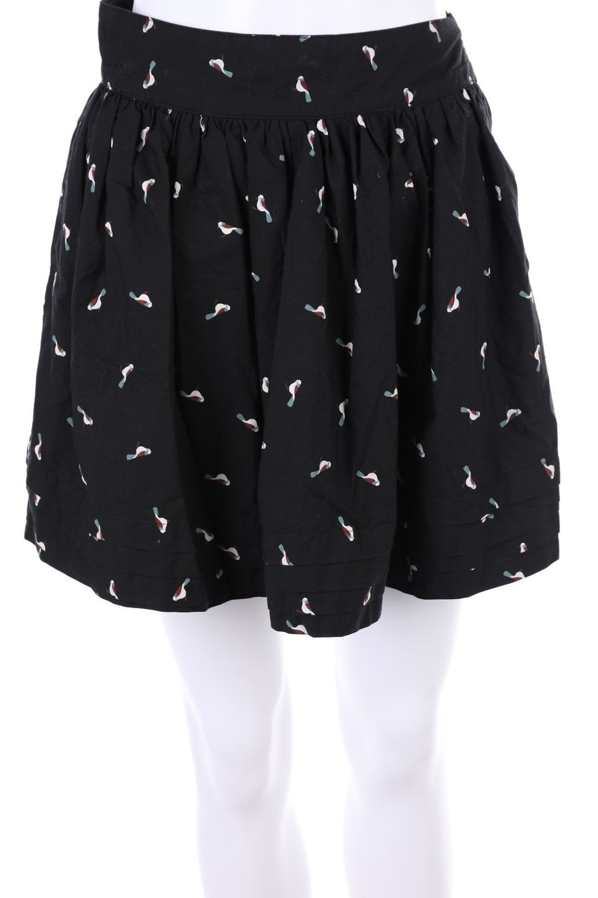 PULL&BEAR - Falten-Mini-Rock mit Print - D 36