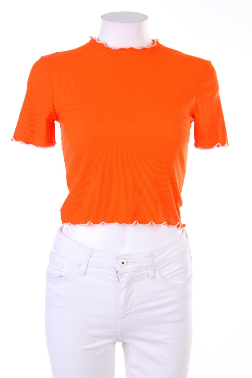 ZARA - Kurzarm-Cropped-Shirt - S