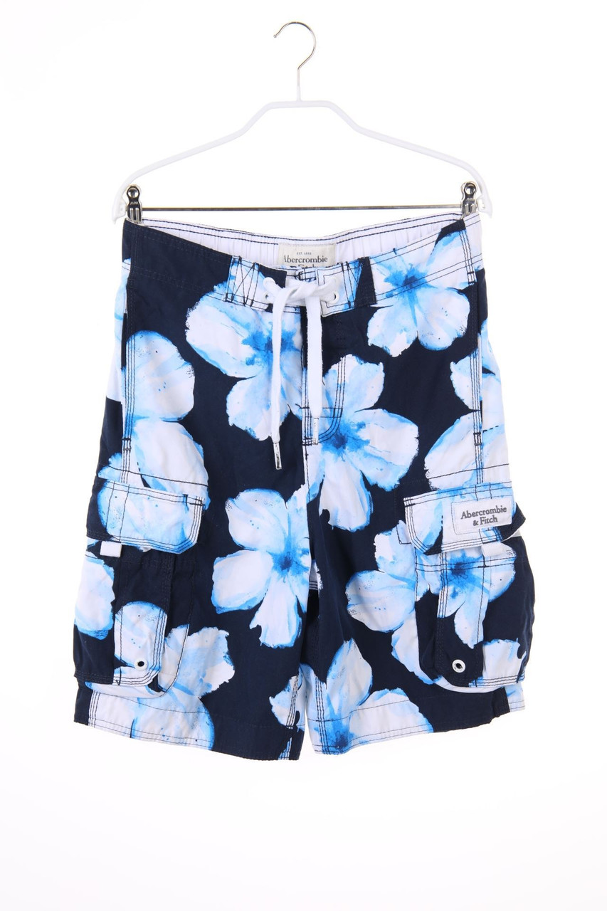Abercrombie & Fitch - Schwimm-Shorts mit Blumen-Print - XS