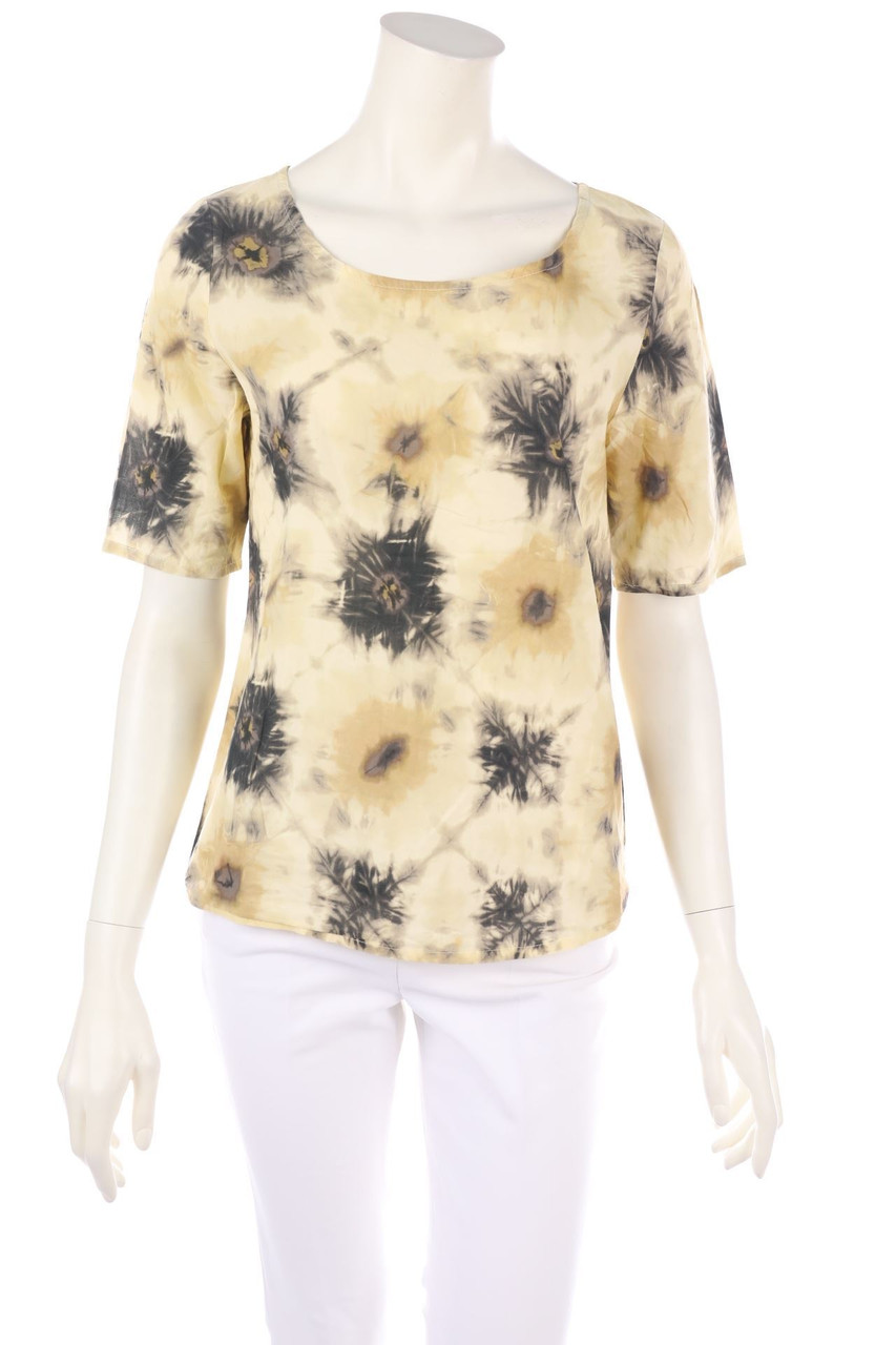 STOFFBRUCH - Batik-Kurzarm-Bluse - S