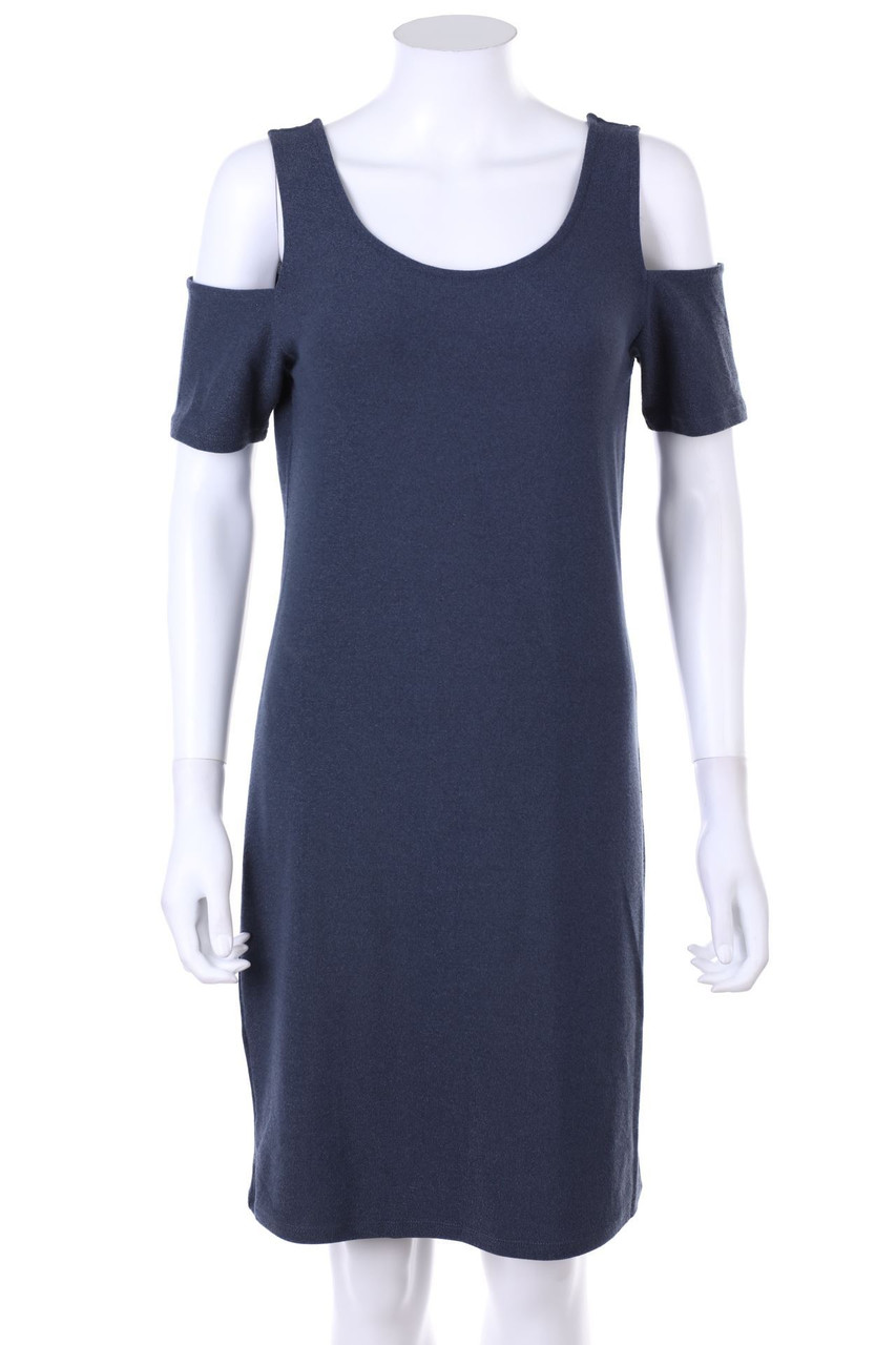 VILA - Cold-Shoulder-Kleid aus Jersey mit Glitzer - L