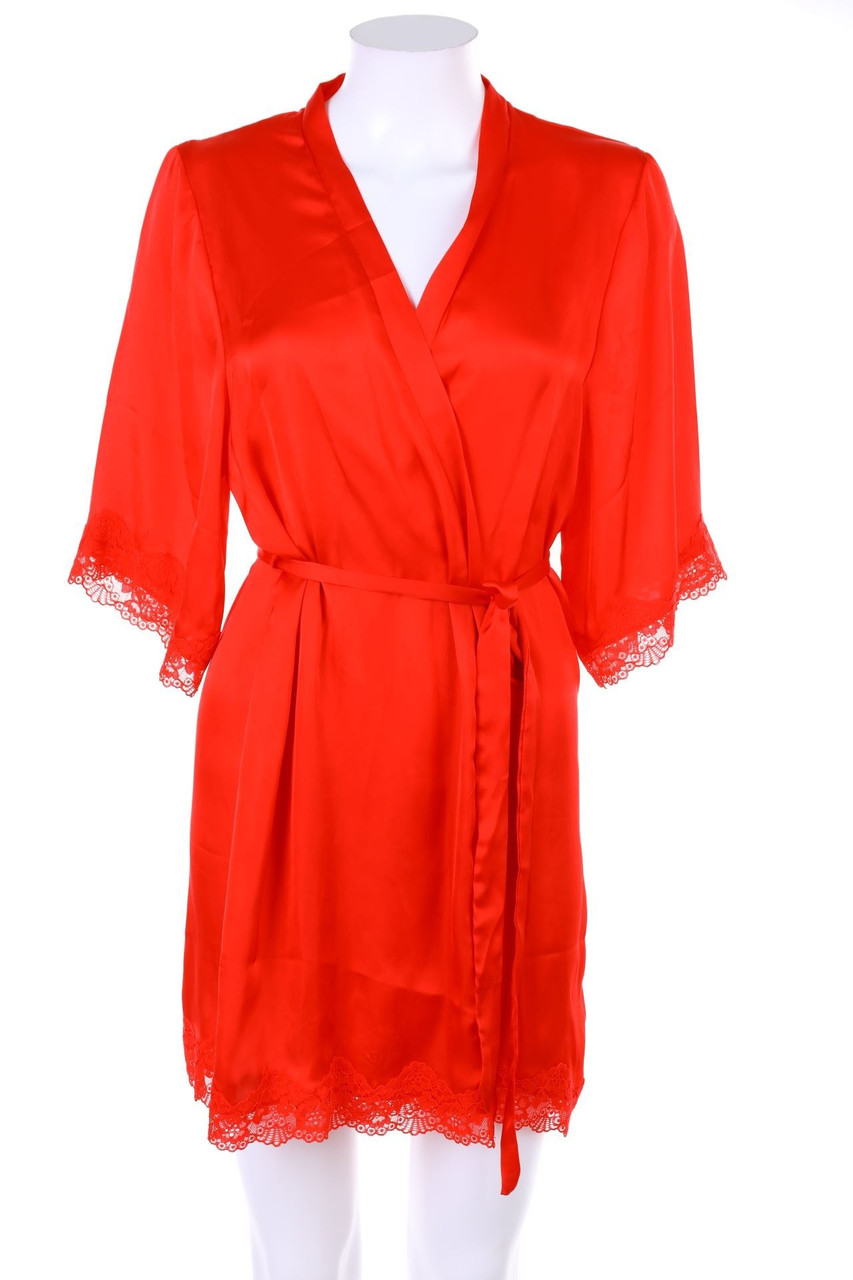 ANNA FIELD - Kimono mit Spitze - XS