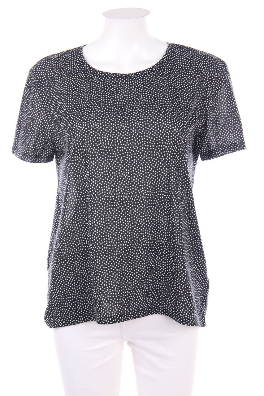 M&S COLLECTION - Kurzarm-Shirt mit Pünktchen - D 36