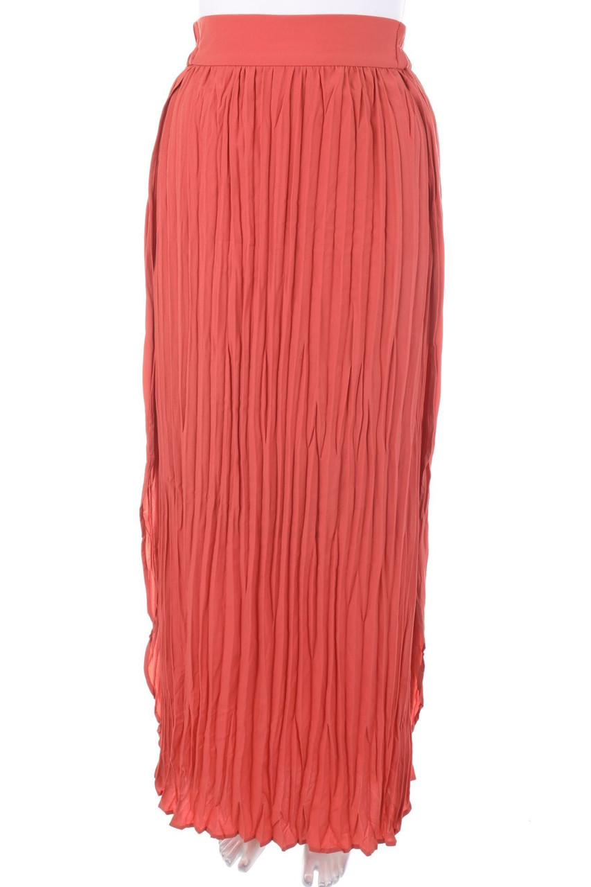SAMOON - Maxi-Plissé-Rock mit Schlitz - D 42