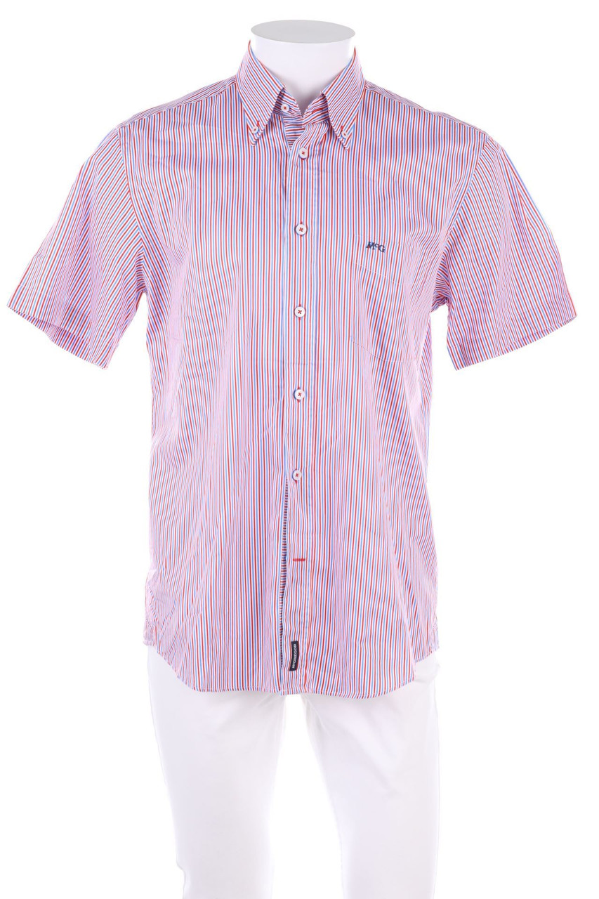 McGregor - Kurzarm-Hemd mit Button-down-Kragen mit Logo-Stickerei - M