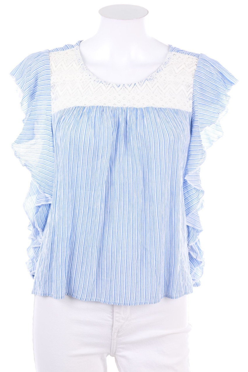 CLOCKHOUSE by C&A - Volant-Bluse mit Spitze - D 36