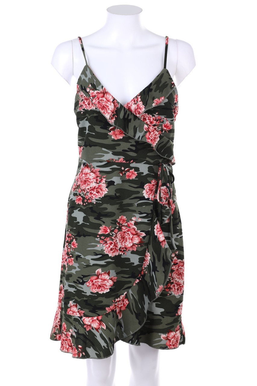 BLIND DATE - Kleid in Wickel-Optik mit Camouflage-Print - M