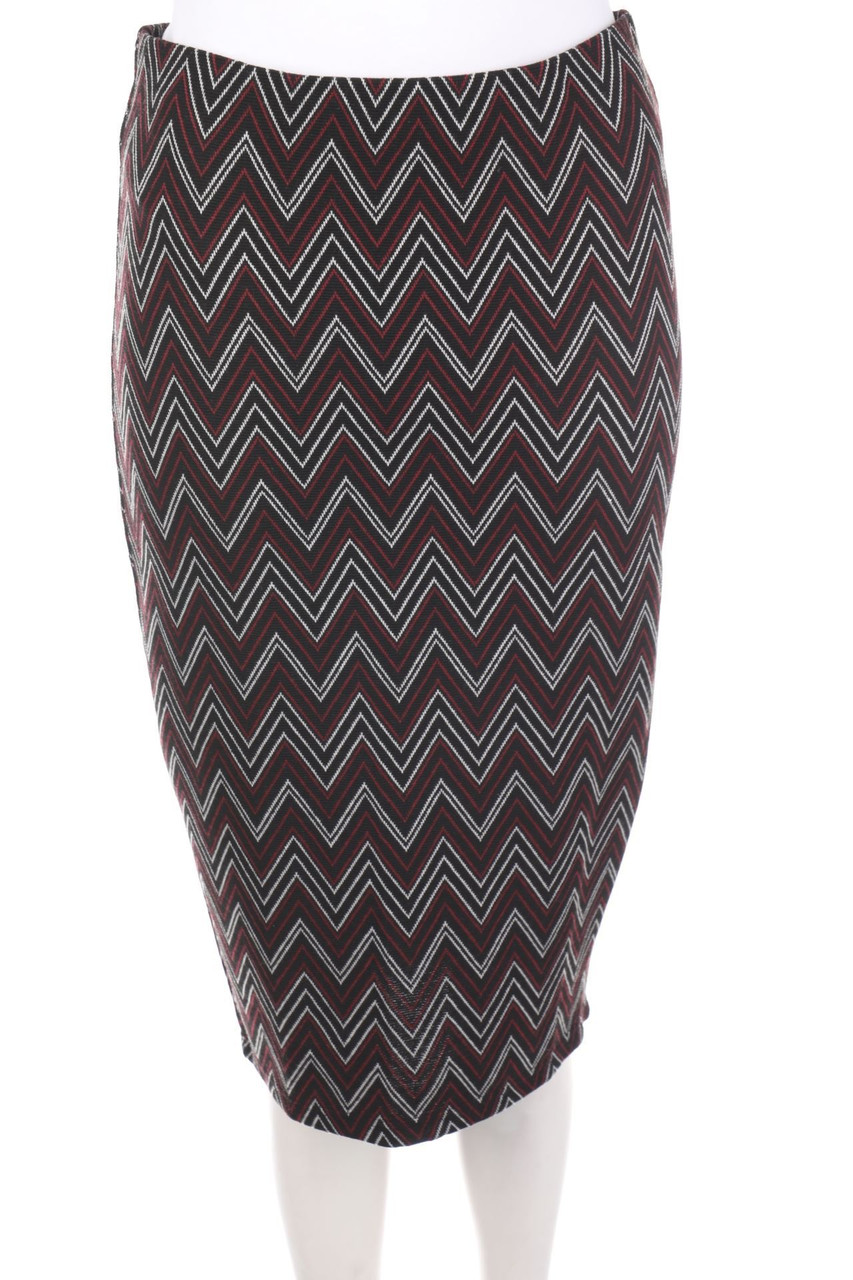 CALLIOPE - Bleistift-Rock mit Zickzack-Muster - S