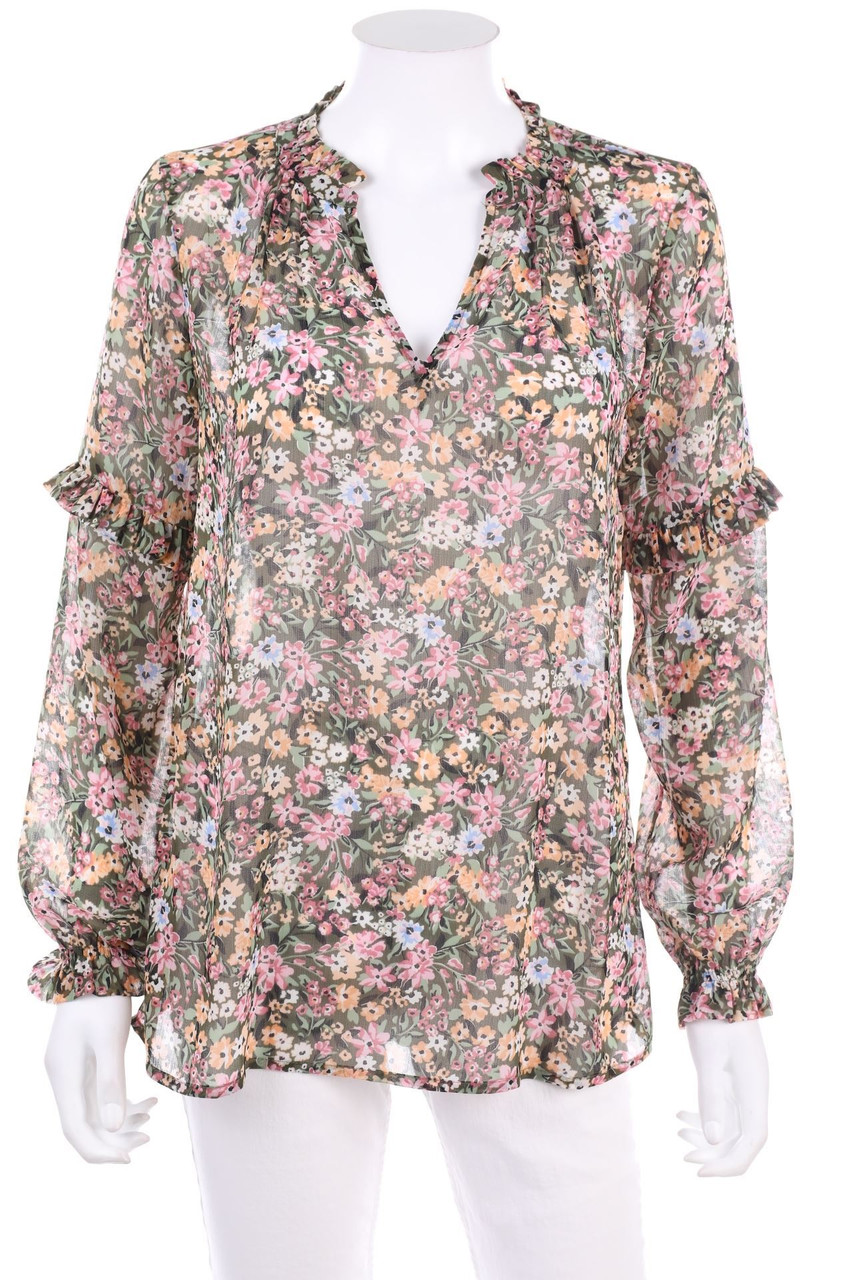 ESPRIT de corp - Bluse mit Blumen-Print - XS
