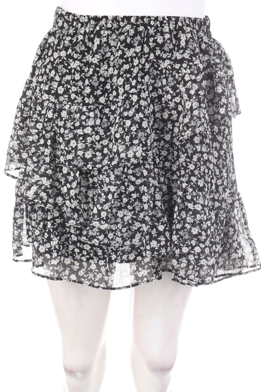 Stradivarius - Minirock mit Blumen-Print - XS