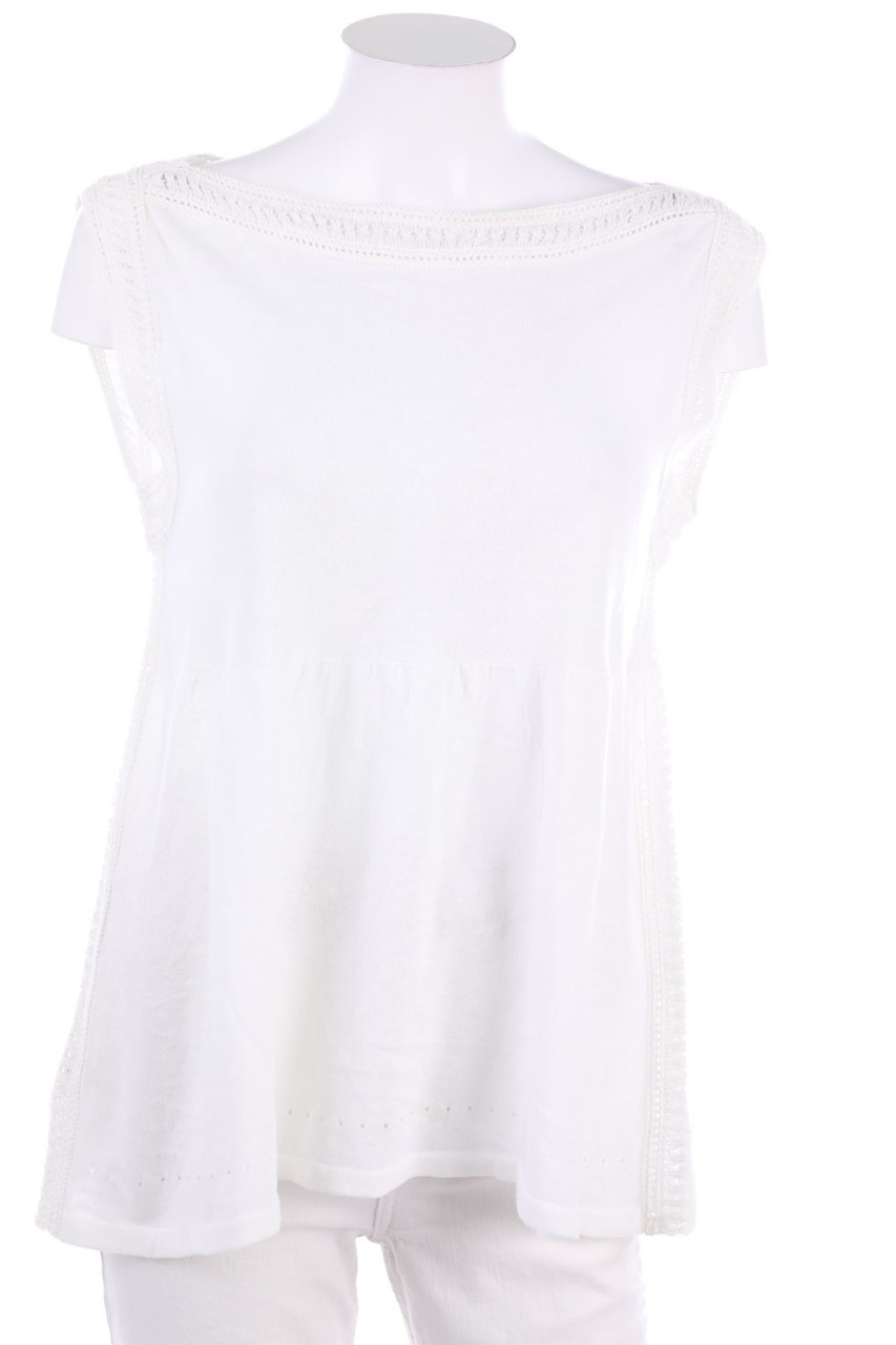 LOFT - Blusentop mit Häkelspitze - S