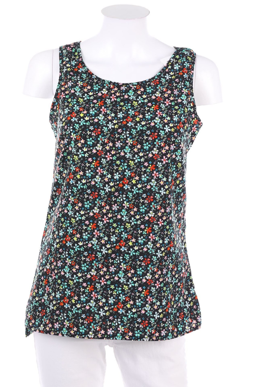 Ohne Label - Blusentop mit Blumen-Print - XS