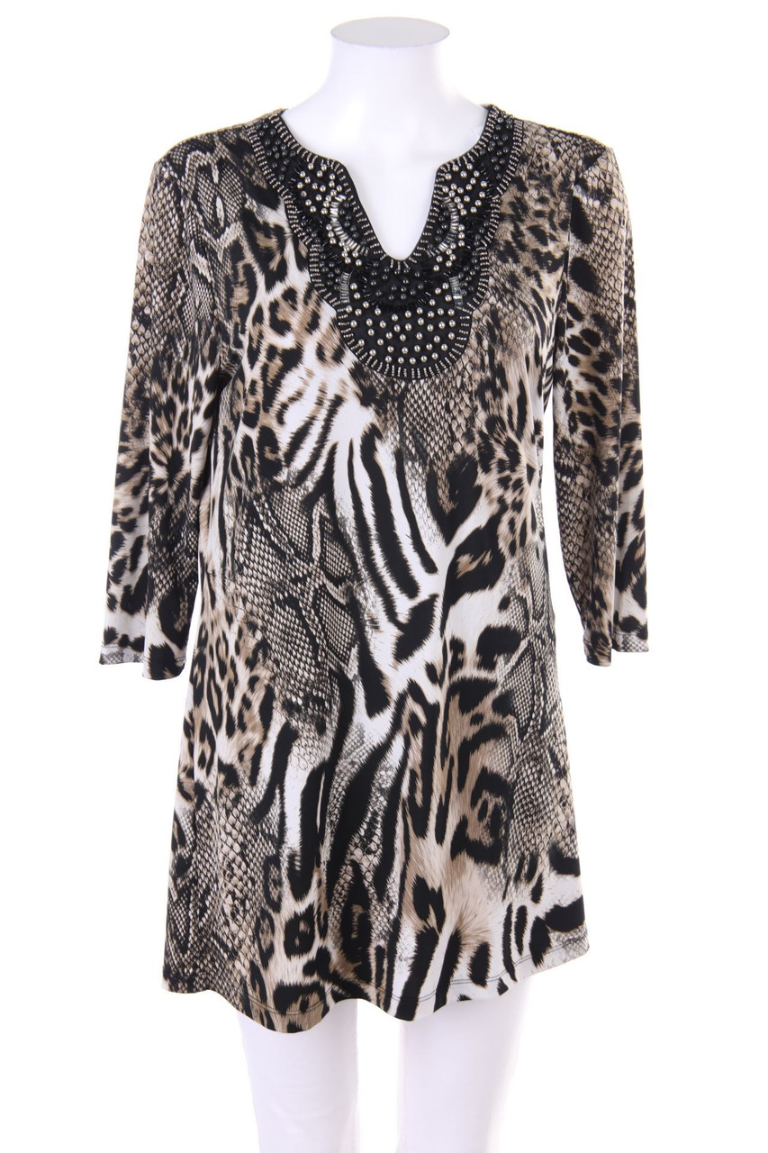 Pfeffinger - Bluse mit Animal-Print - M