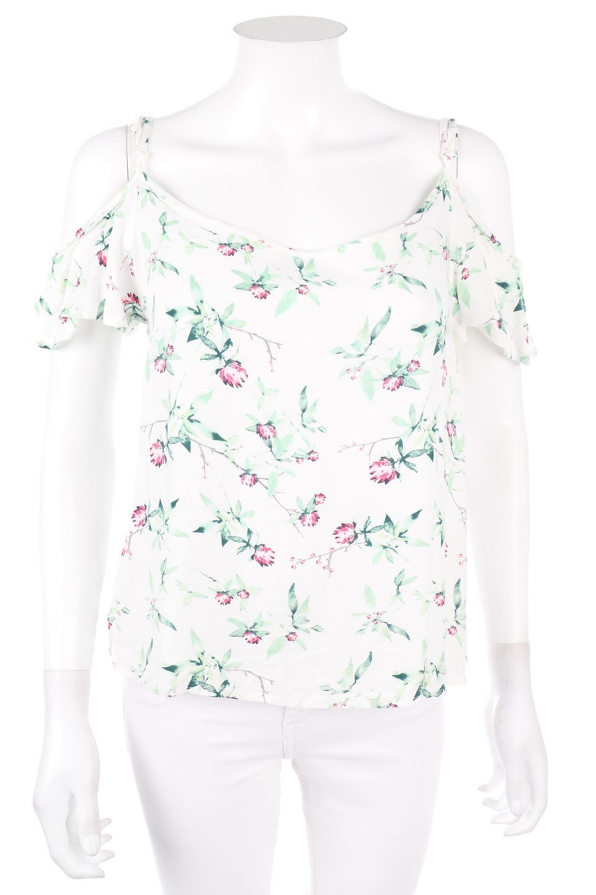 Ohne Label - Top mit Blumen-Print - M