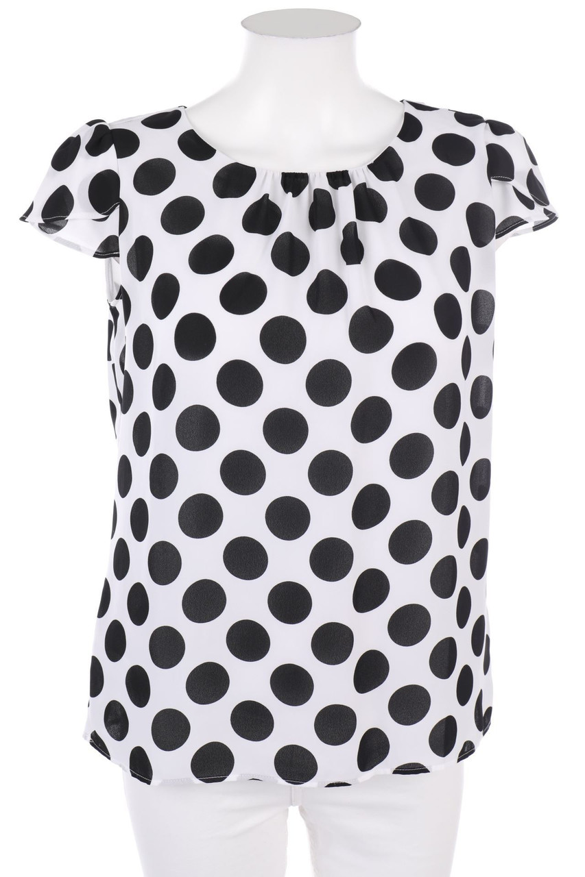 orsay - Kurzarm-Bluse mit Punkten - D 36