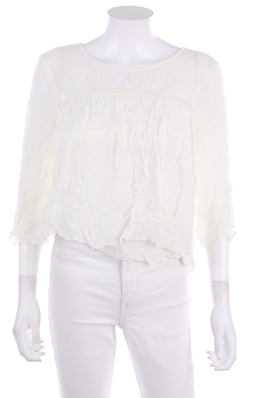Cream - Bluse mit Stickereien - D 36