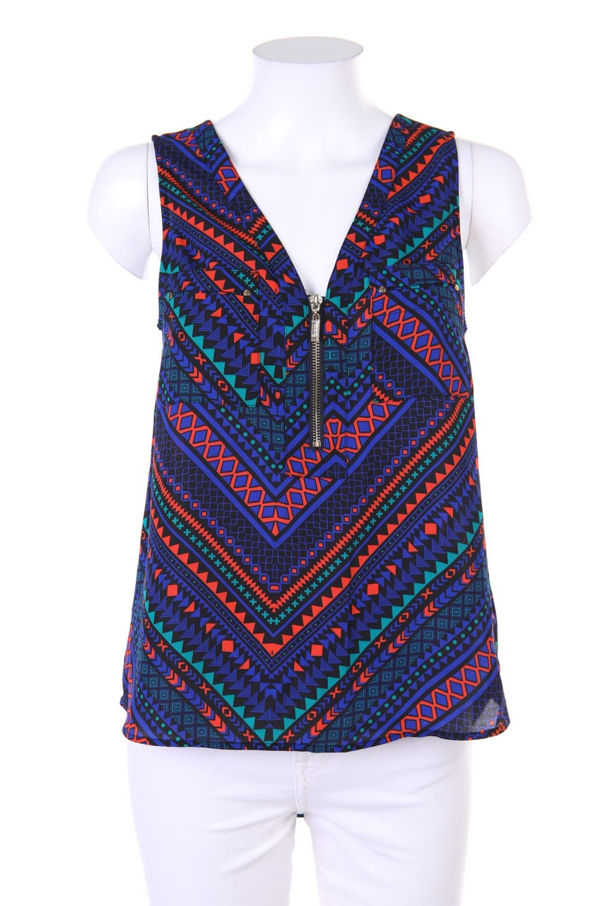 GUESS - Blusentop mit Ethno-Print - XS