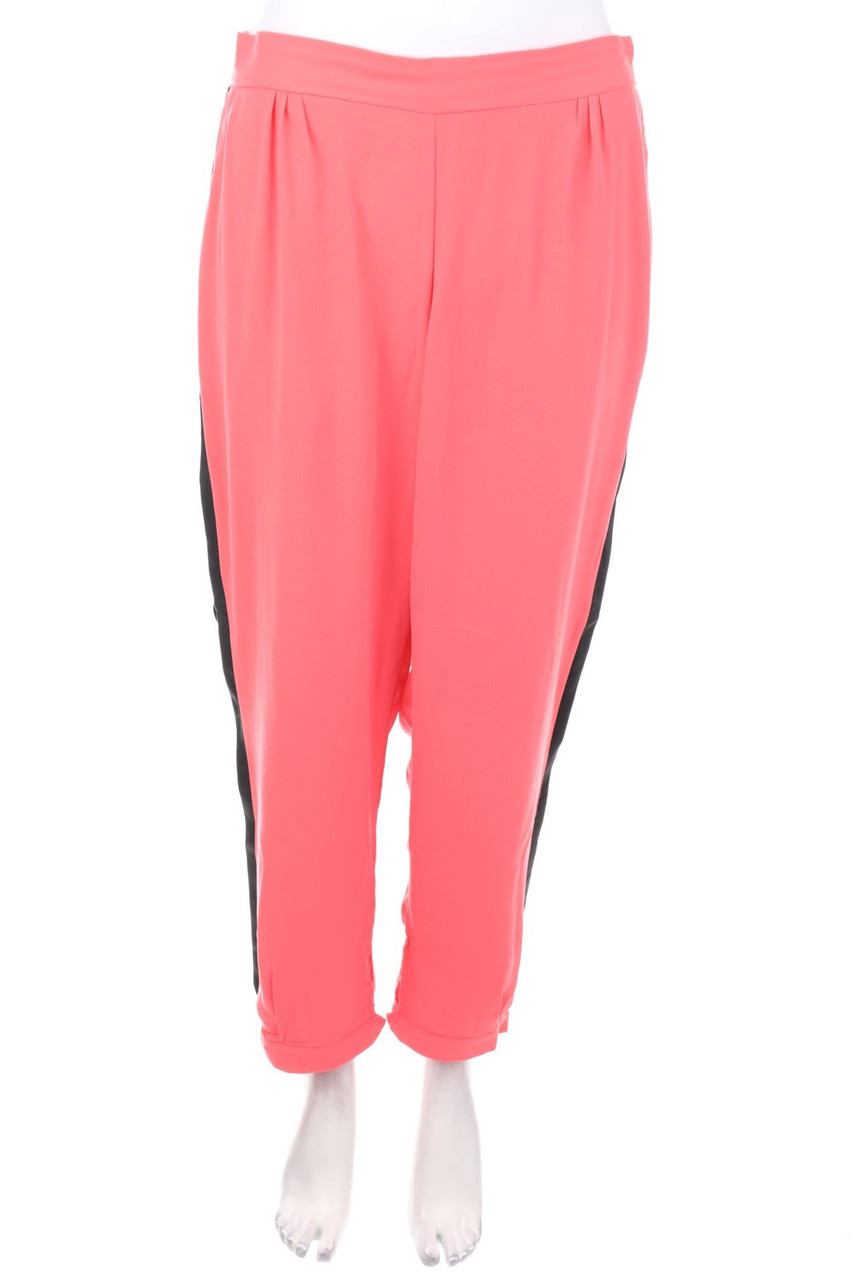 bonprix collection - Hose mit Kunstleder-Details - D 44