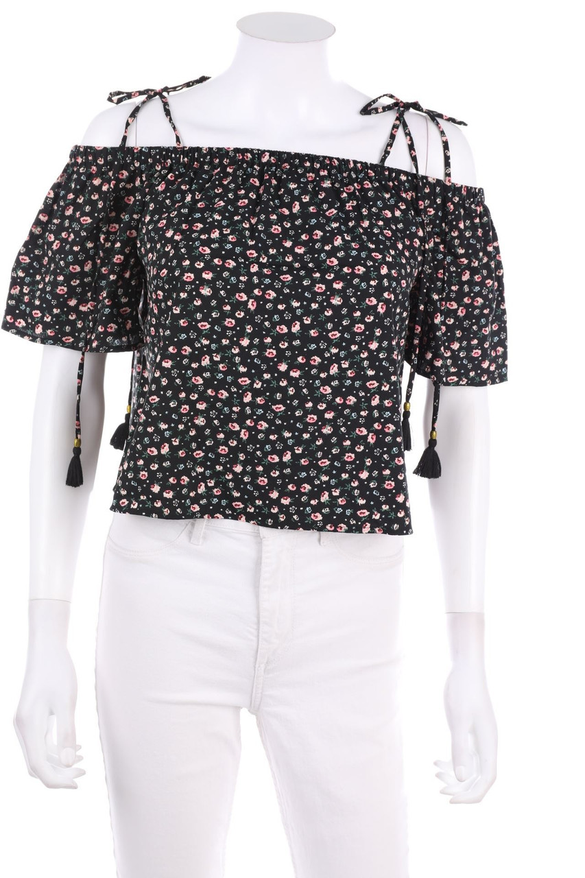 TALLY WEiJL - Cold-Shoulder-Bluse mit Blumen-Print - XS