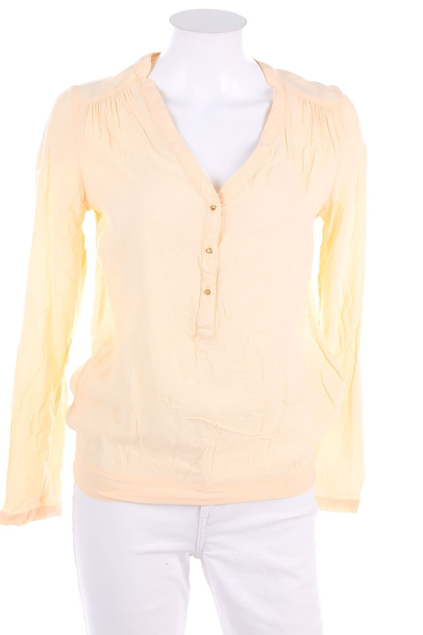 AMISU - Bluse mit Krempel-Ärmeln - XS