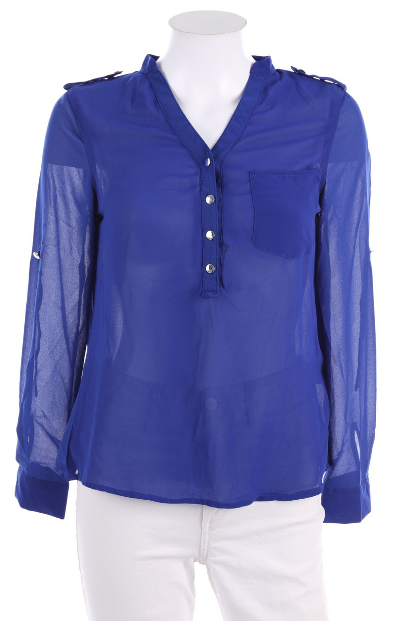 CLOTHES - Bluse mit Krempel-Ärmeln - M