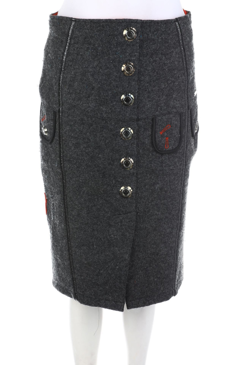 SPORTALM - Bleistift-Rock aus Schurwoll-Mix - D 38