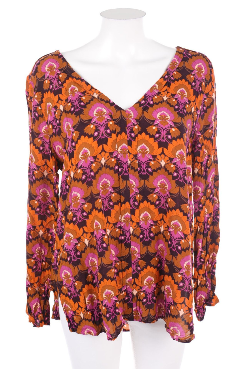JONES - Bluse mit Print mit Roll-up-Manschette - D 48-50