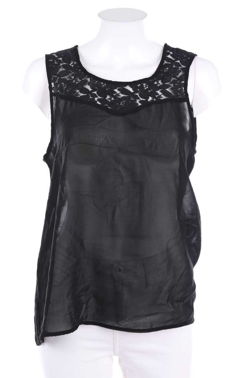 ONLY - Blusentop mit Spitzen-Einsatz - D 38