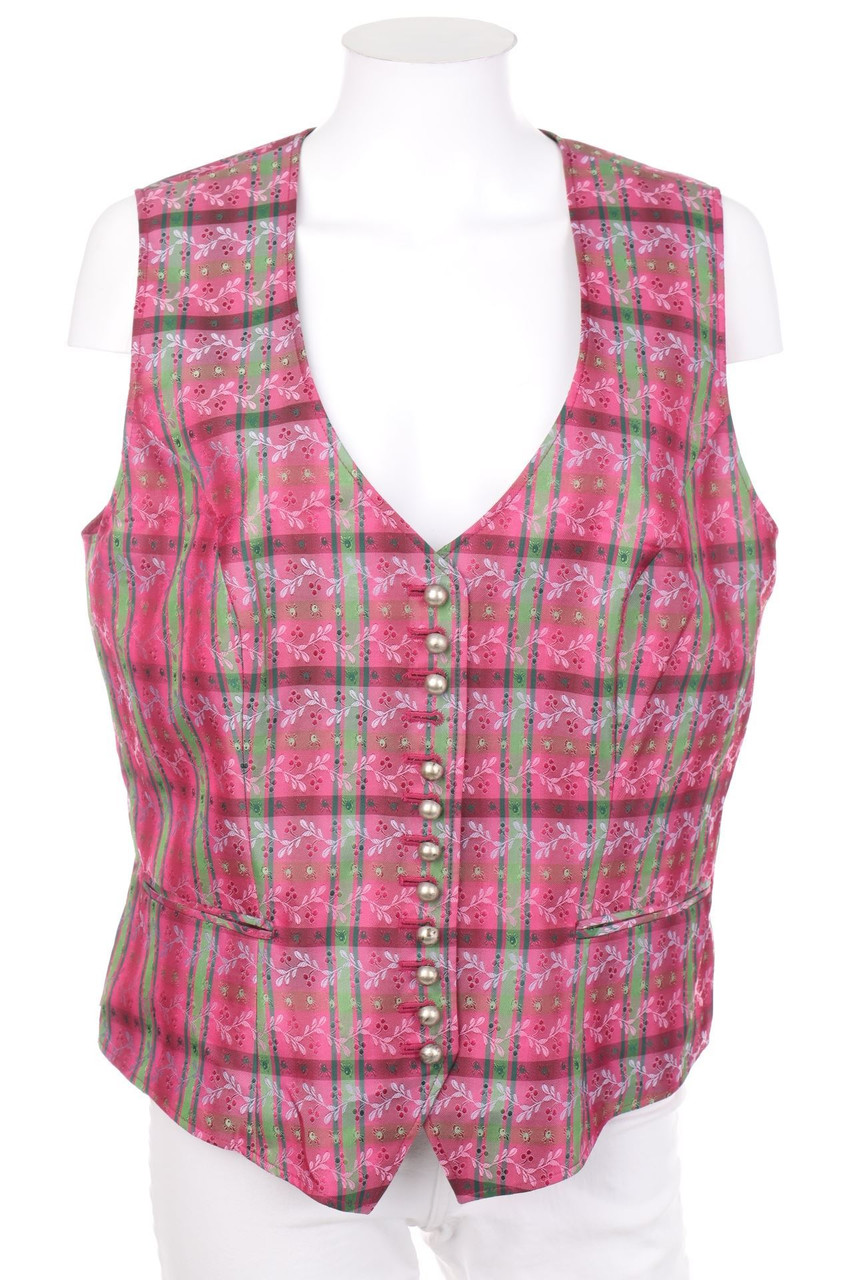 H.Moser - Weste mit Muster im Trachten-Stil - D 44