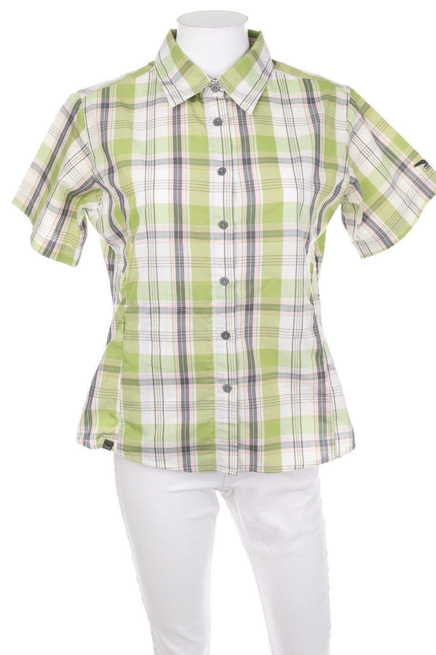 SALEWA - Karo-Hemd-Bluse mit kurzem Ärmel - D 42