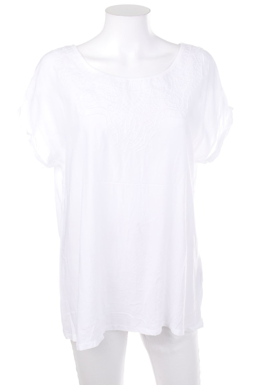 Street One - Kurzarm-Bluse mit Muster - D 40