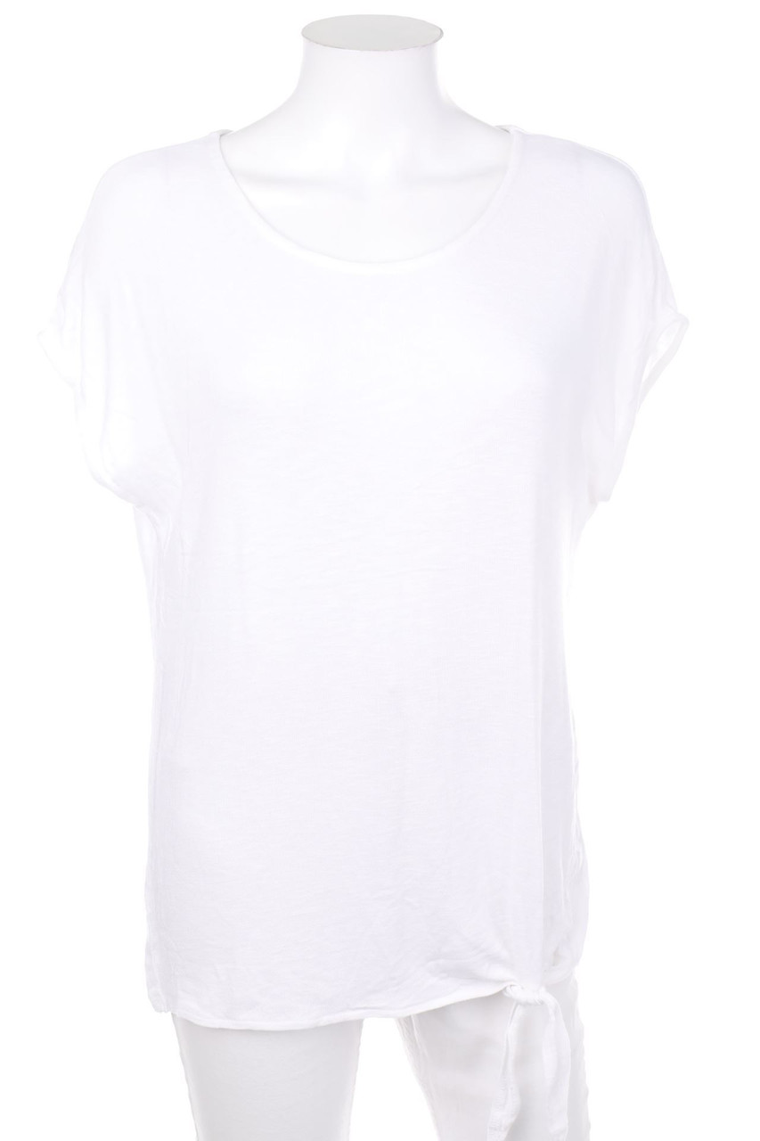 Street One - Kurzarm-Shirt mit Zopf-Muster - D 40