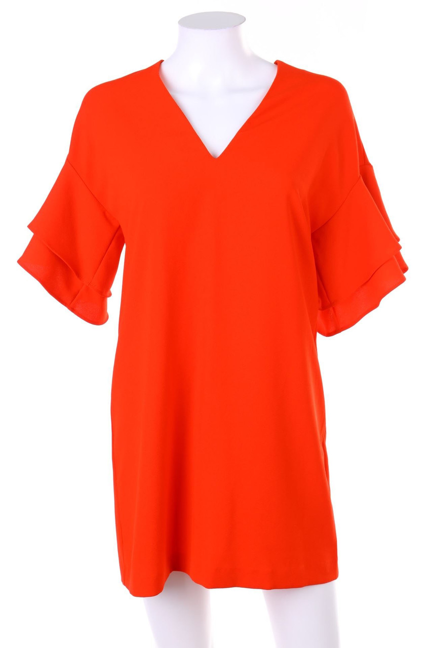 ZARA WOMAN - Minikleid mit Volants - XS