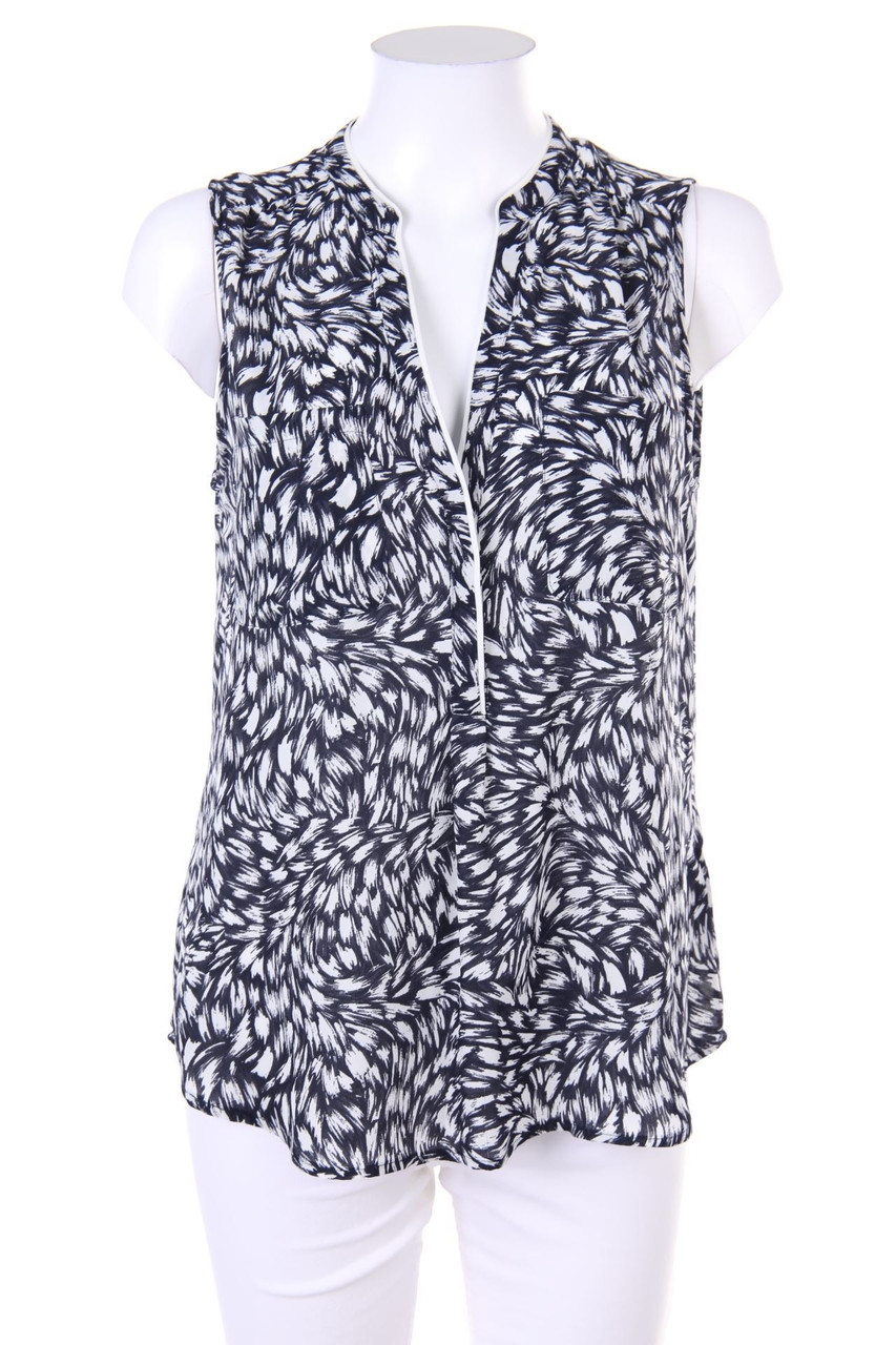 H&M - Print-Blusentop mit aufgesetzten Taschen - D 40