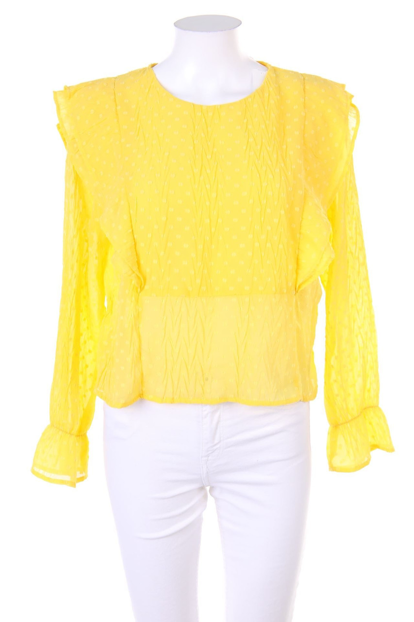 ONLY - Bluse mit Volants - L