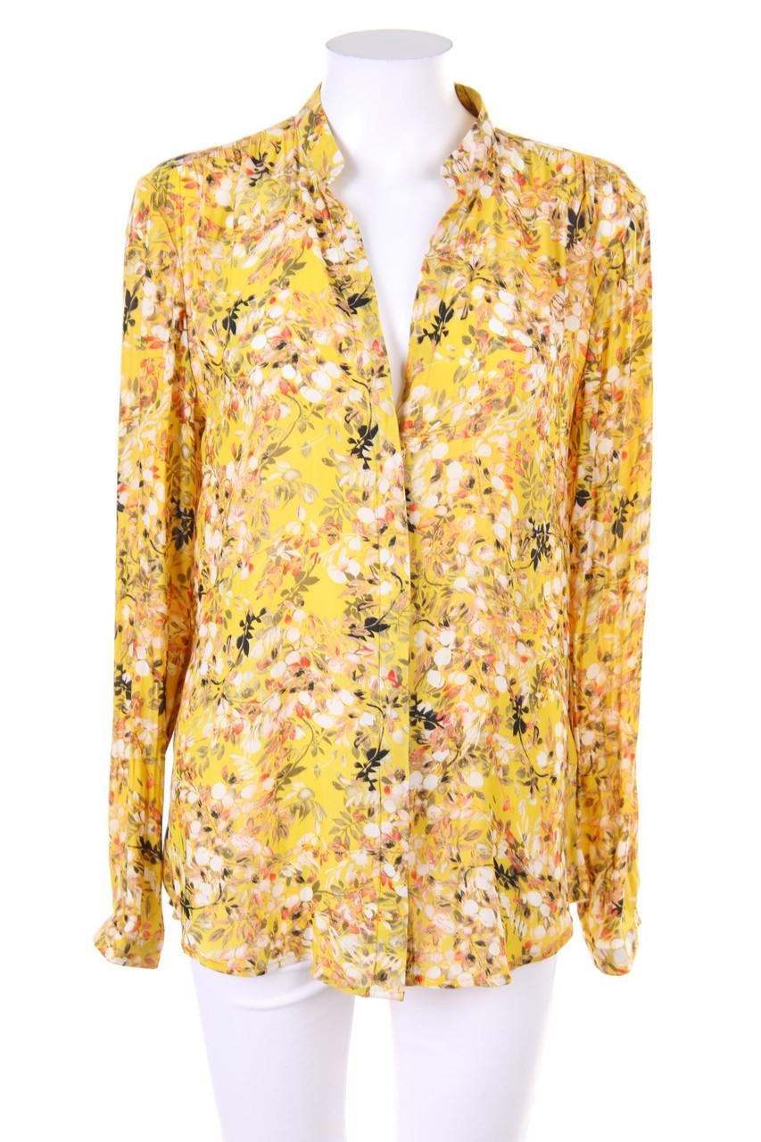 zebra - Bluse mit Blumen-Print - M