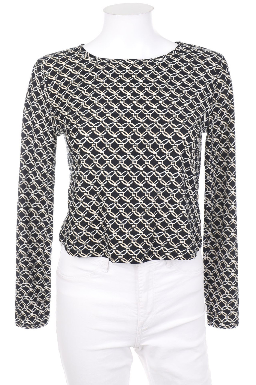 COLLOSEUM - Longsleeve-Shirt mit Geo-Print - S