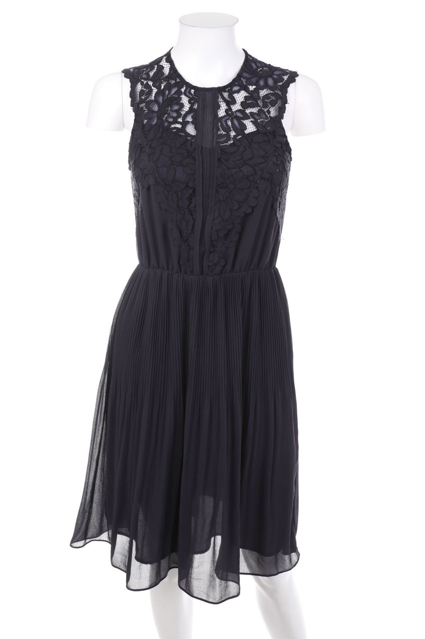 H&M - Plissee-Abendkleid mit Spitze - D 34