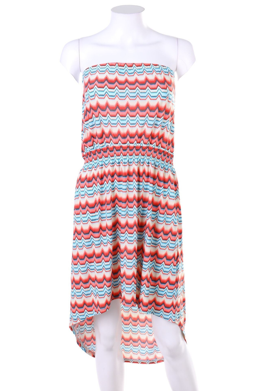 FOLIA - Vokuhila-Kleid aus Jersey mit Smok-Details - XXL