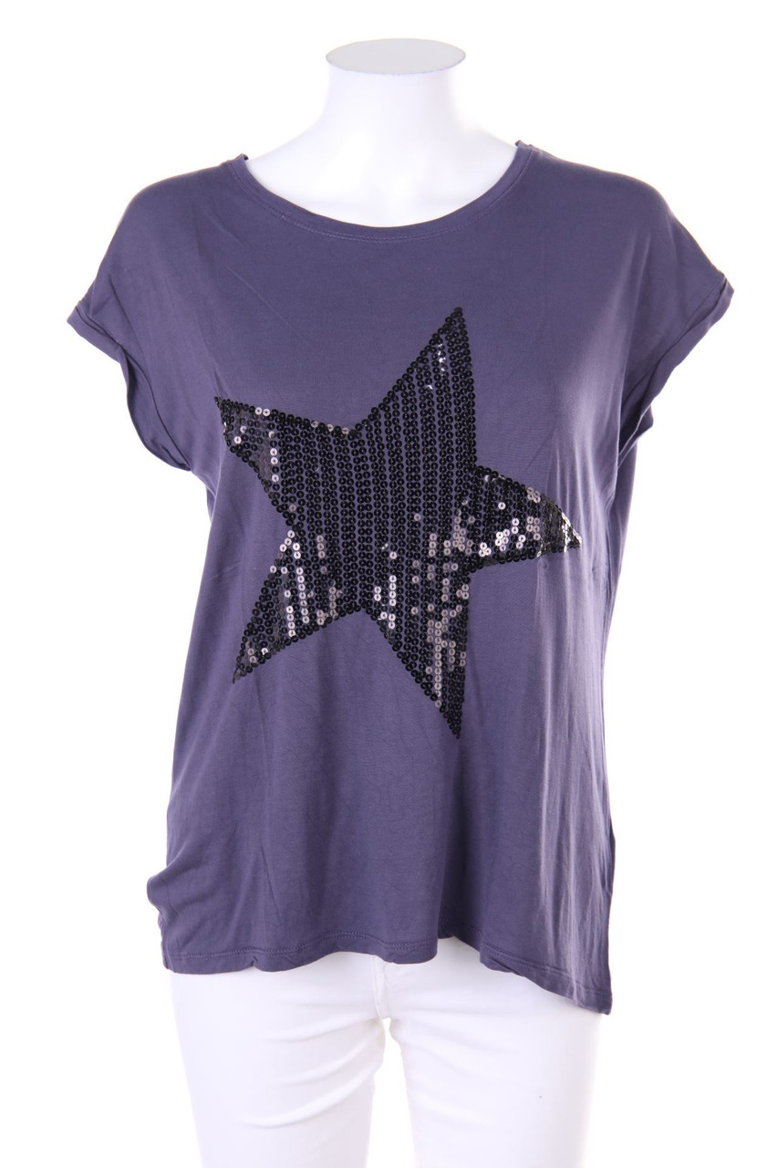 ABOUT YOU - Kurzarm-Shirt mit Pailletten - D 36