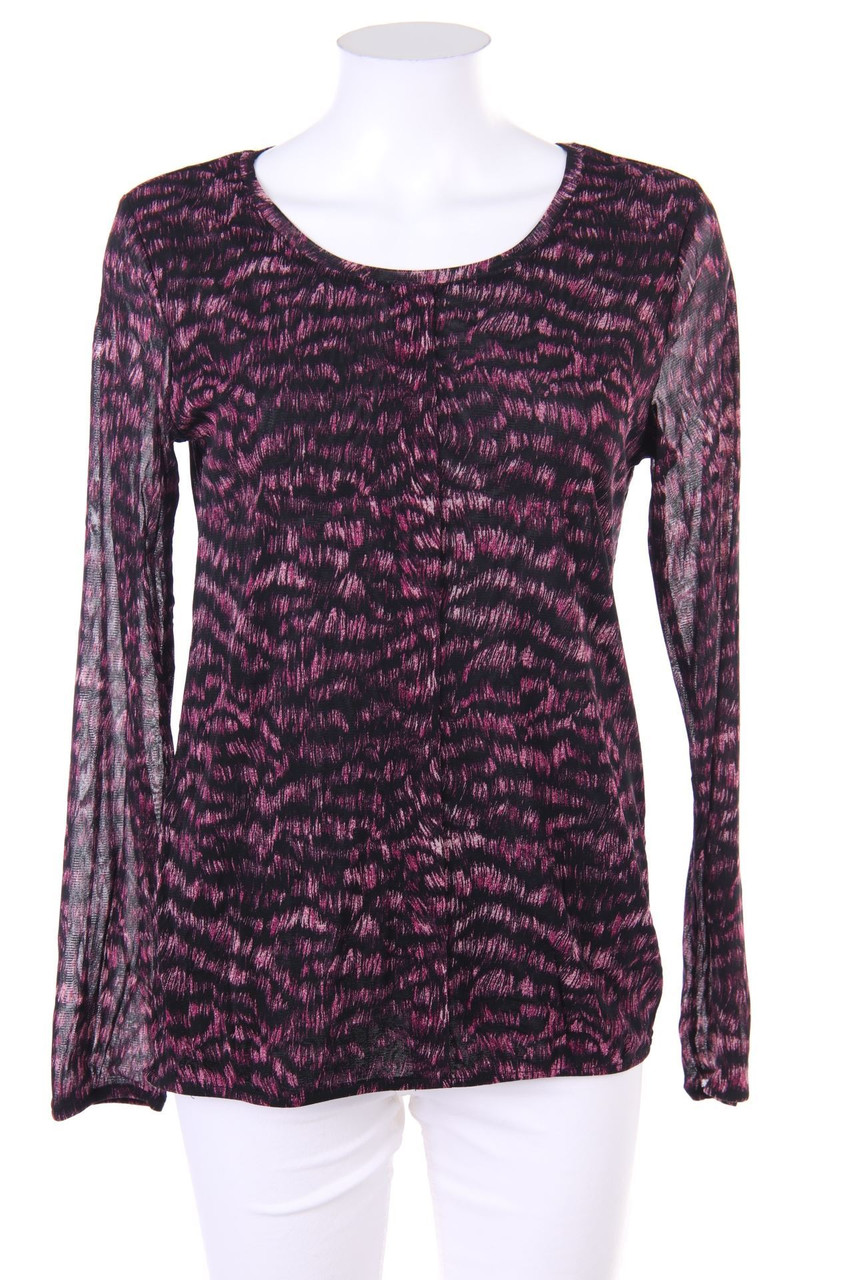 s.Oliver - Longsleeve-Shirt aus Mesh mit Print - D 38