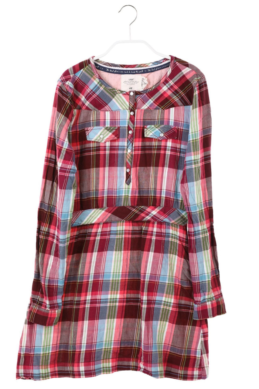 H&M LOGG - Long-Bluse mit Karo-Muster - 170